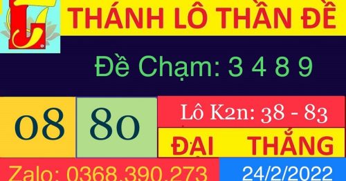 Thánh Lô Thần Đề – Soi cầu chốt số đẹp MB chuẩn xác hôm nay