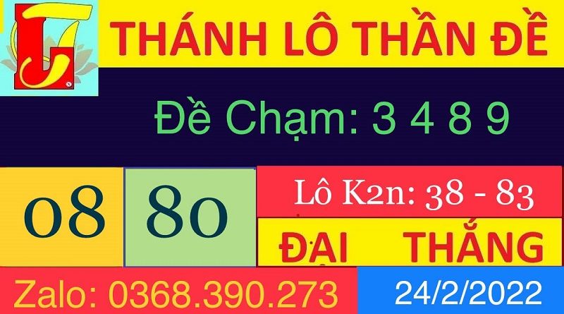 Thánh Lô Thần Đề – Soi cầu chốt số đẹp MB chuẩn xác hôm nay