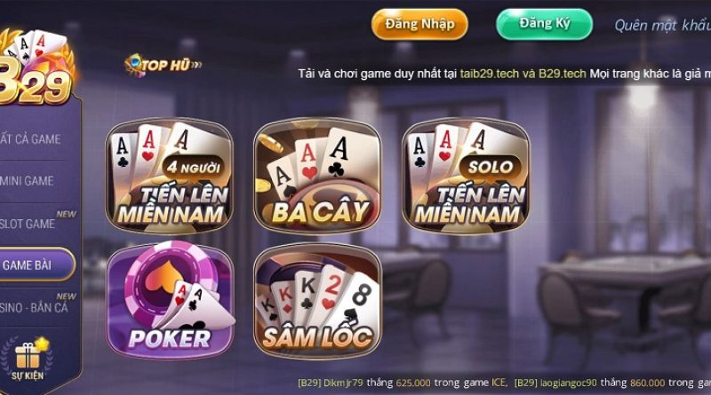 Game bài B29 đỉnh cao, nơi niềm vui thăng hoa và cơ hội đến tận tay!