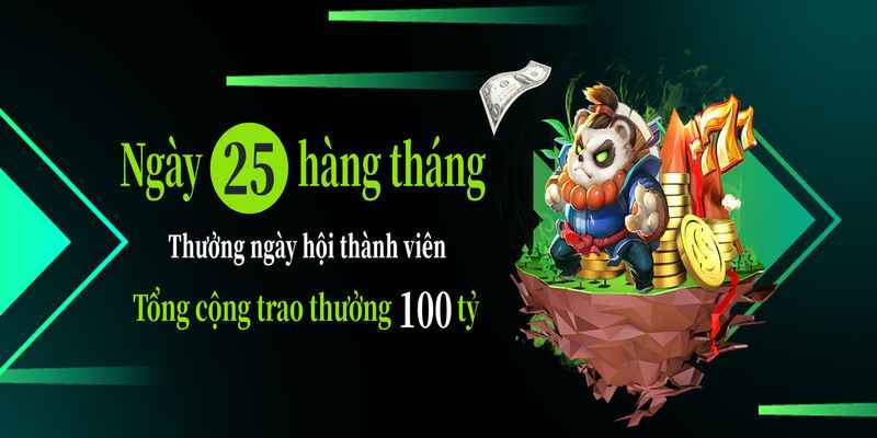 Nhận thưởng ngày hội viên 69VN