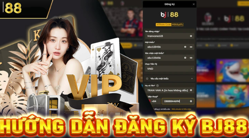 Đăng ký BJ88 – Hướng dẫn tân thủ đăng ký sảnh game đơn giản nhất